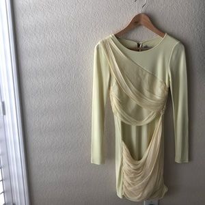 Alice and Olivia subtle neon yellow dress